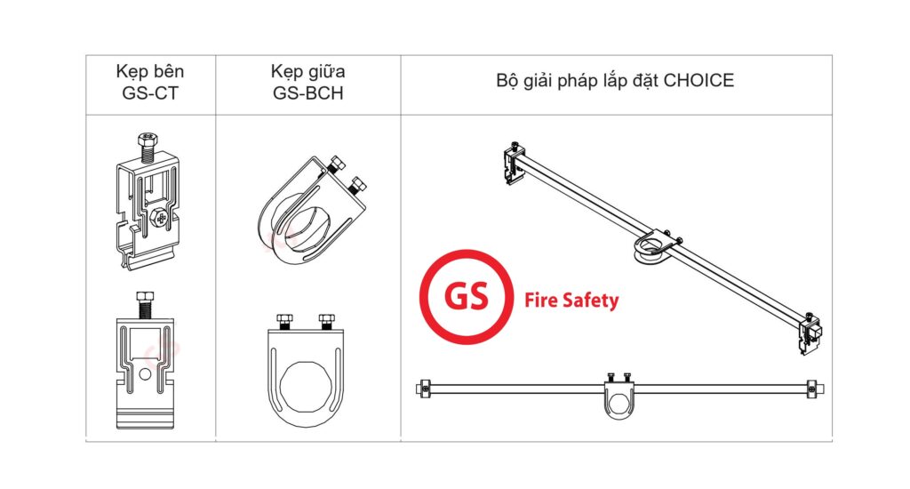 Phụ kiện cho ống mềm nối sprinkler (center bracket)