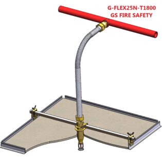 Ống mềm inox hãng GS FIRE SAFETY nối Sprinkler dài 1800mm Tel 0961850185