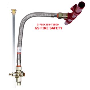 Ống mềm inox nối đầu phun sprinkler có vỏ bện dài 1800mm